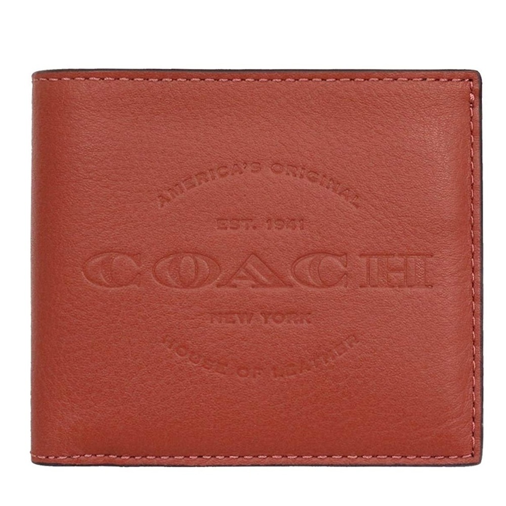 NEW Coach Men Vintage 1941 Embossed Logo wallet - Picture 2 of 6